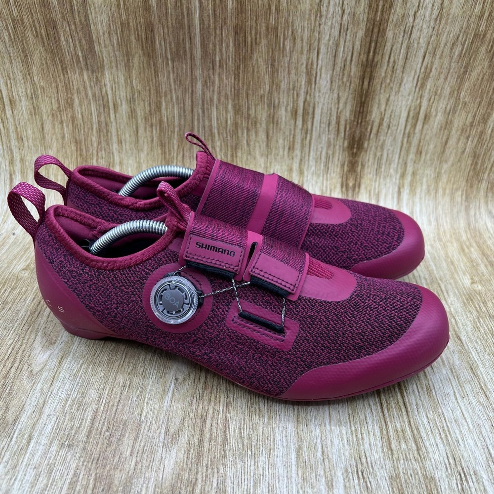 Shimano IC5 Cycling Shoes Women's Size 9 Wine Purple BOA SPD Spin SHIC501M R20 W